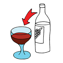 Glas Wein