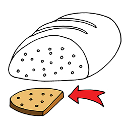 Scheibe Brot