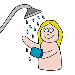 Ich dusche