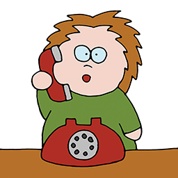 Ich telefoniere