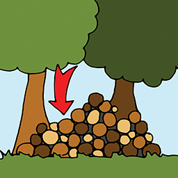 Holzhaufen