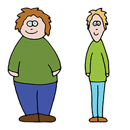 Dick und dünn