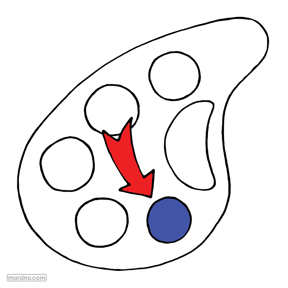 Bildwörterbuch: Blau