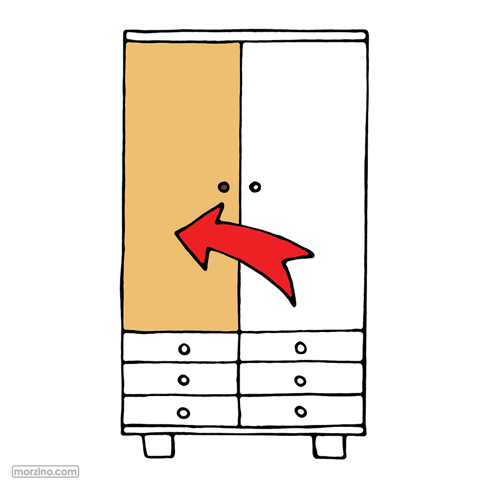 Bildwörterbuch: Schranktür