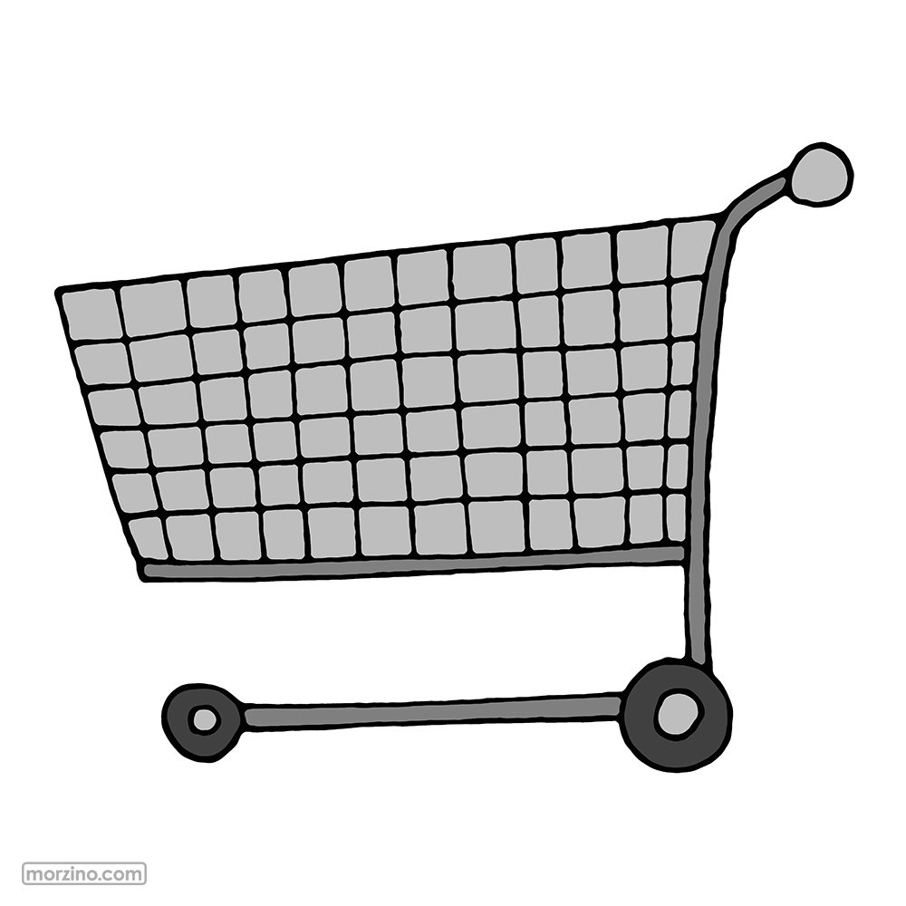 Bildwörterbuch: Einkaufswagen