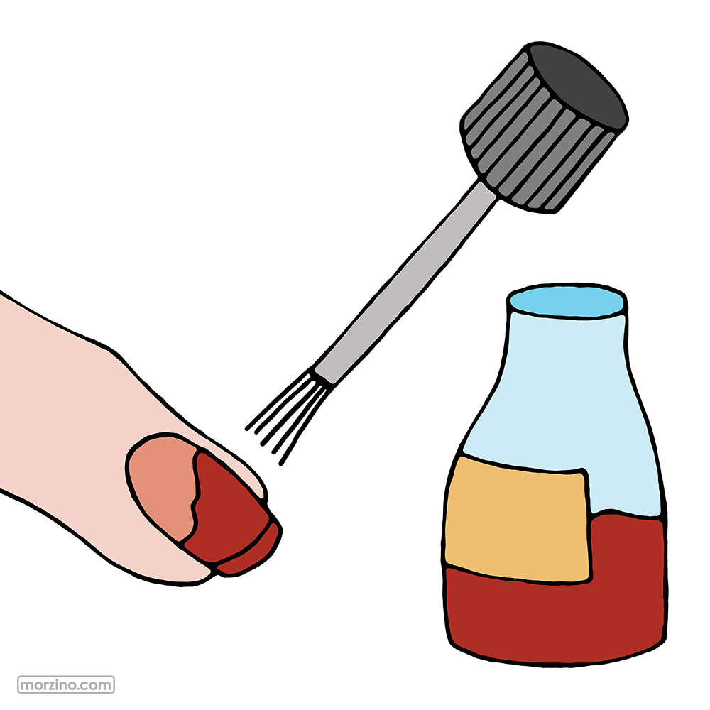 Bildwörterbuch: Nagellack