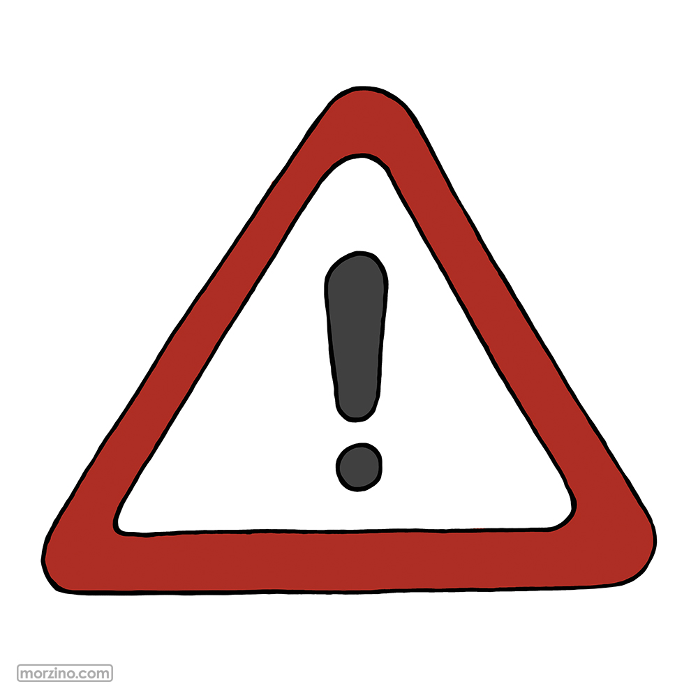 Bildwörterbuch: Warnschild