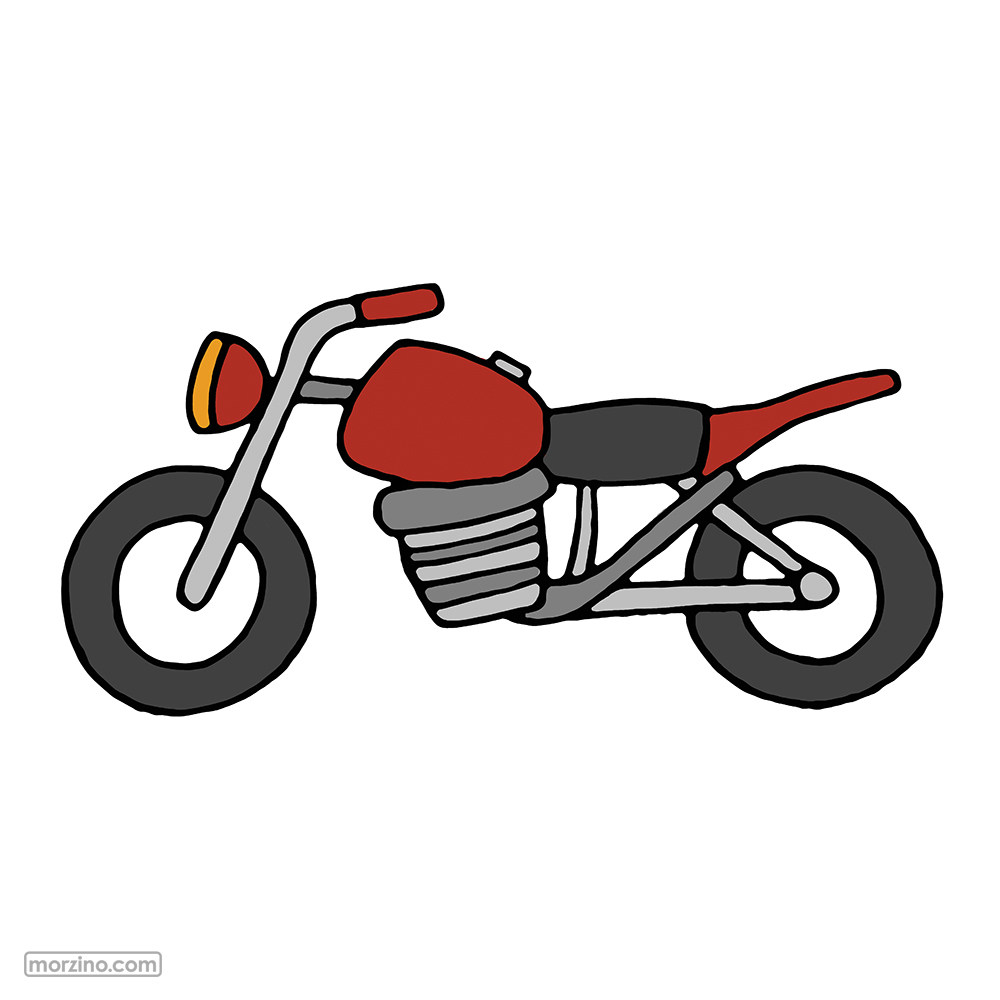 Bildwörterbuch: Motorrad
