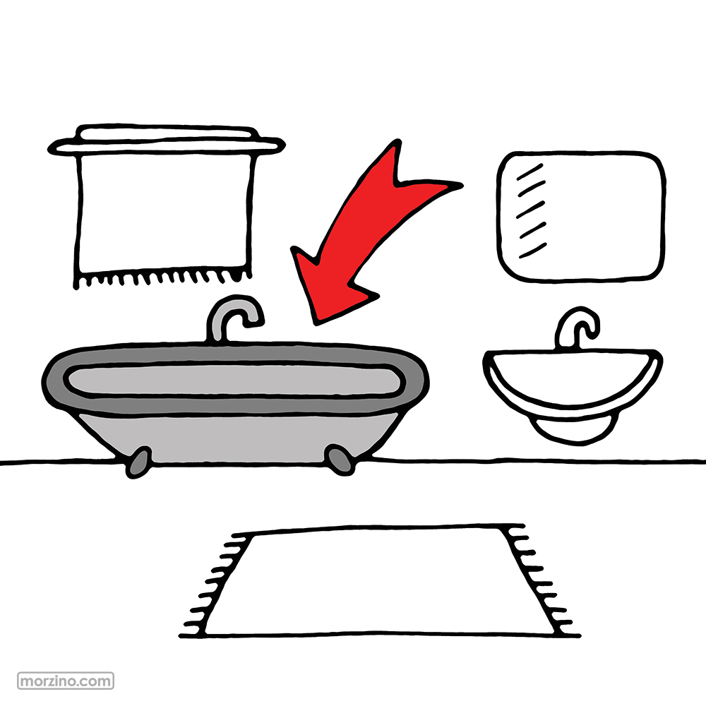 Bildwörterbuch: Badewanne