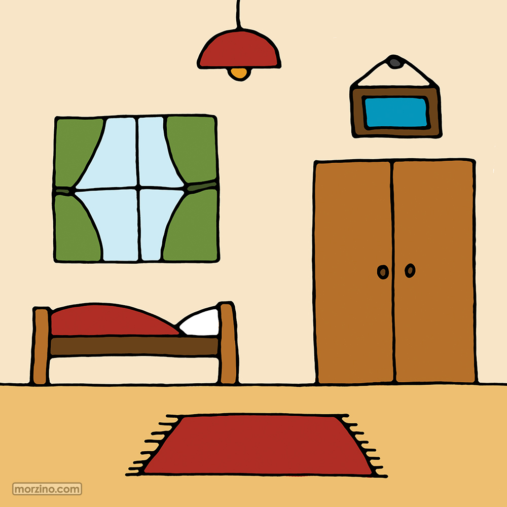 Bildwörterbuch: Schlafzimmer