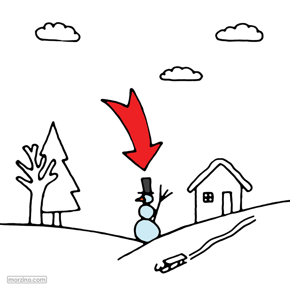 Bildwörterbuch: Schneemann