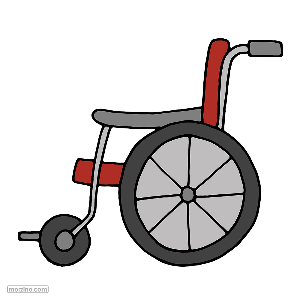 Bildwörterbuch: Rollstuhl