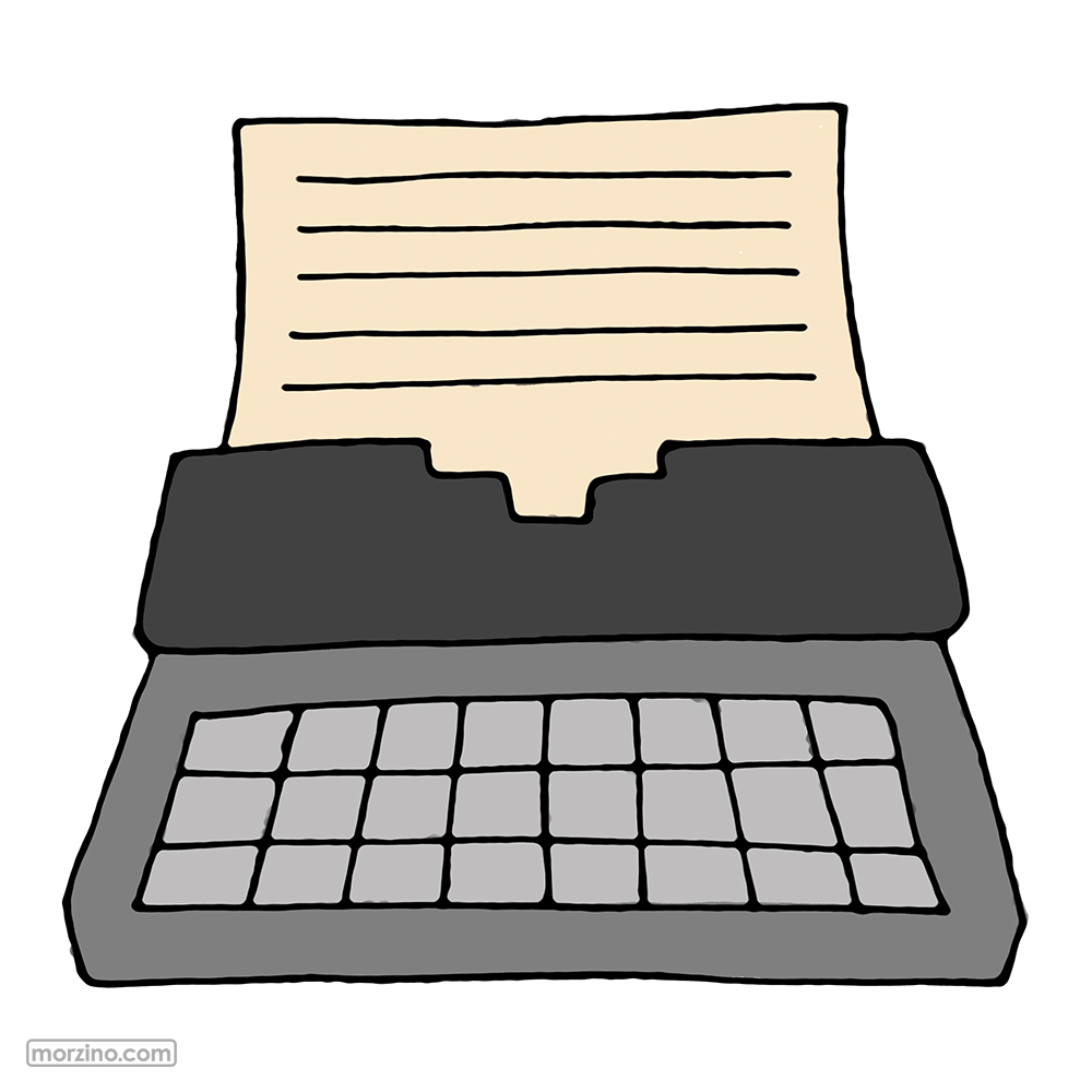 Bildwörterbuch: Schreibmaschine