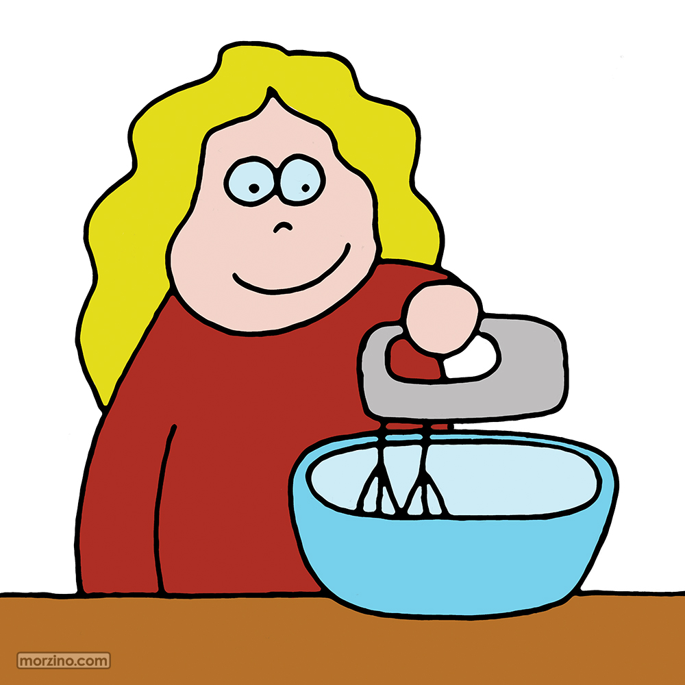 Bildwörterbuch: Ich mixe