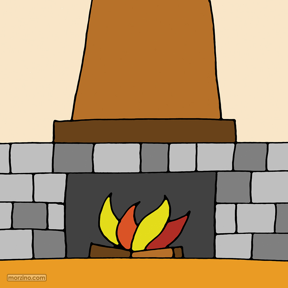 Bildwörterbuch: Kamin