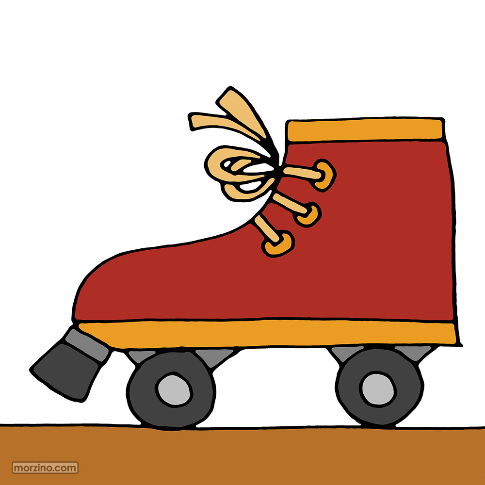 Bildwörterbuch: Rollschuh