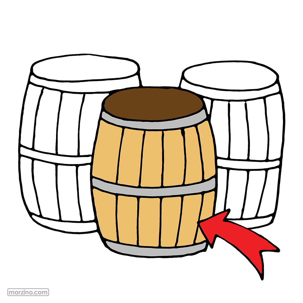 Bildwörterbuch: Holzfass