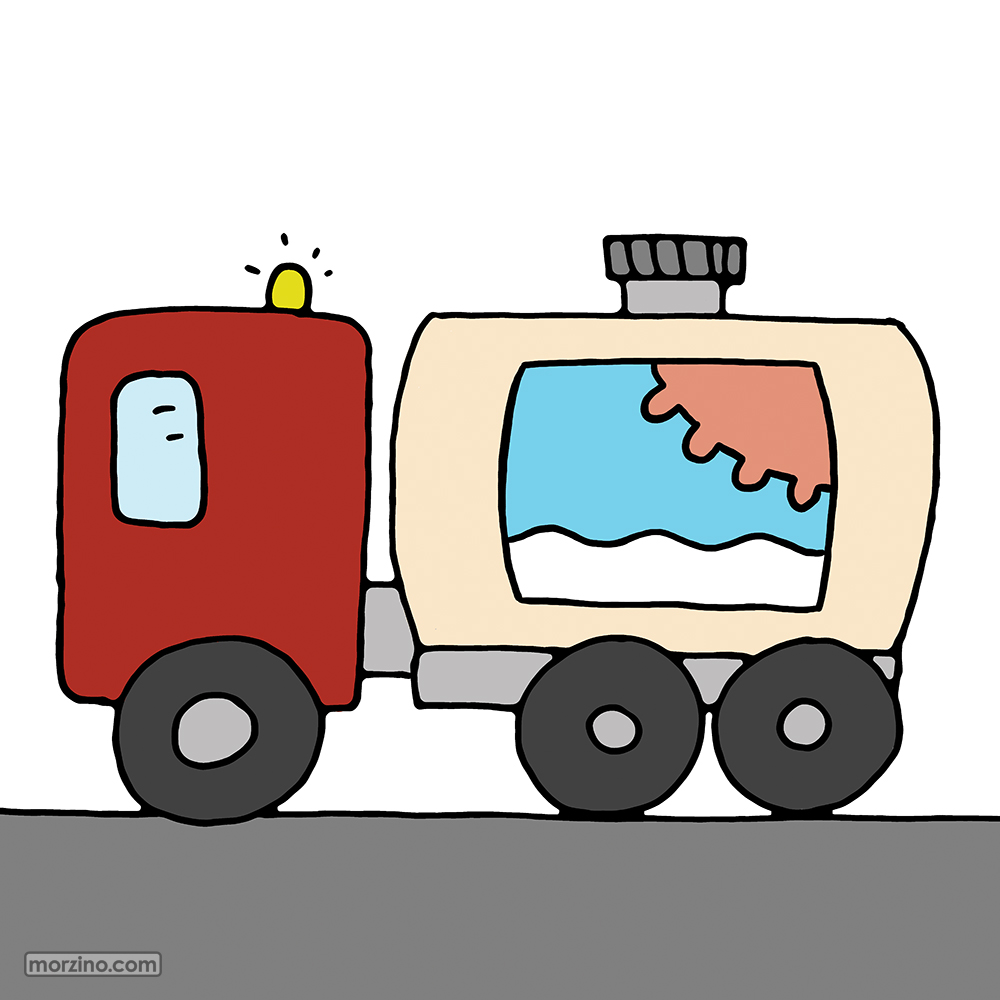 Bildwörterbuch: Milchtankwagen