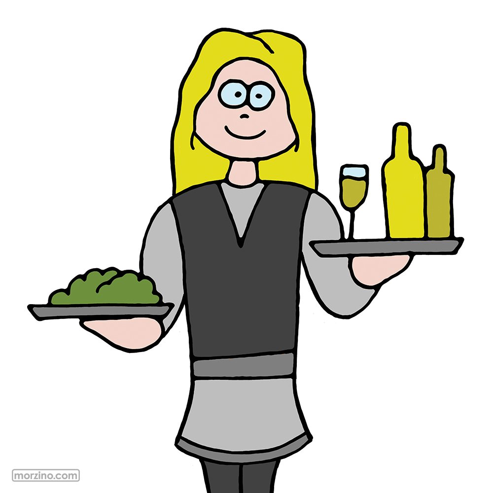 Bildwörterbuch: Kellnerin