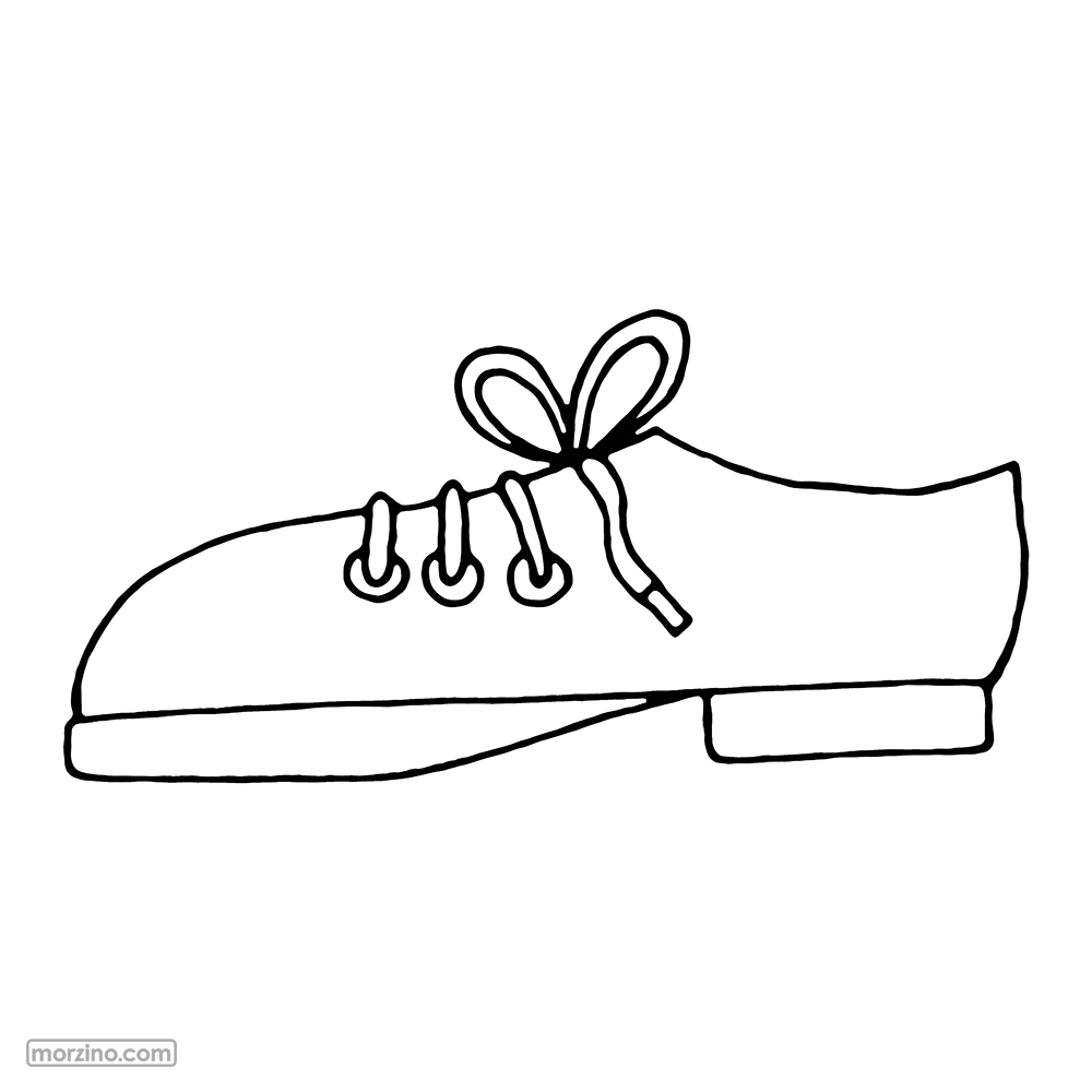 Ausmalbild: Schuh