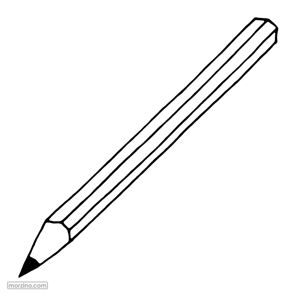 Ausmalbild: Bleistift