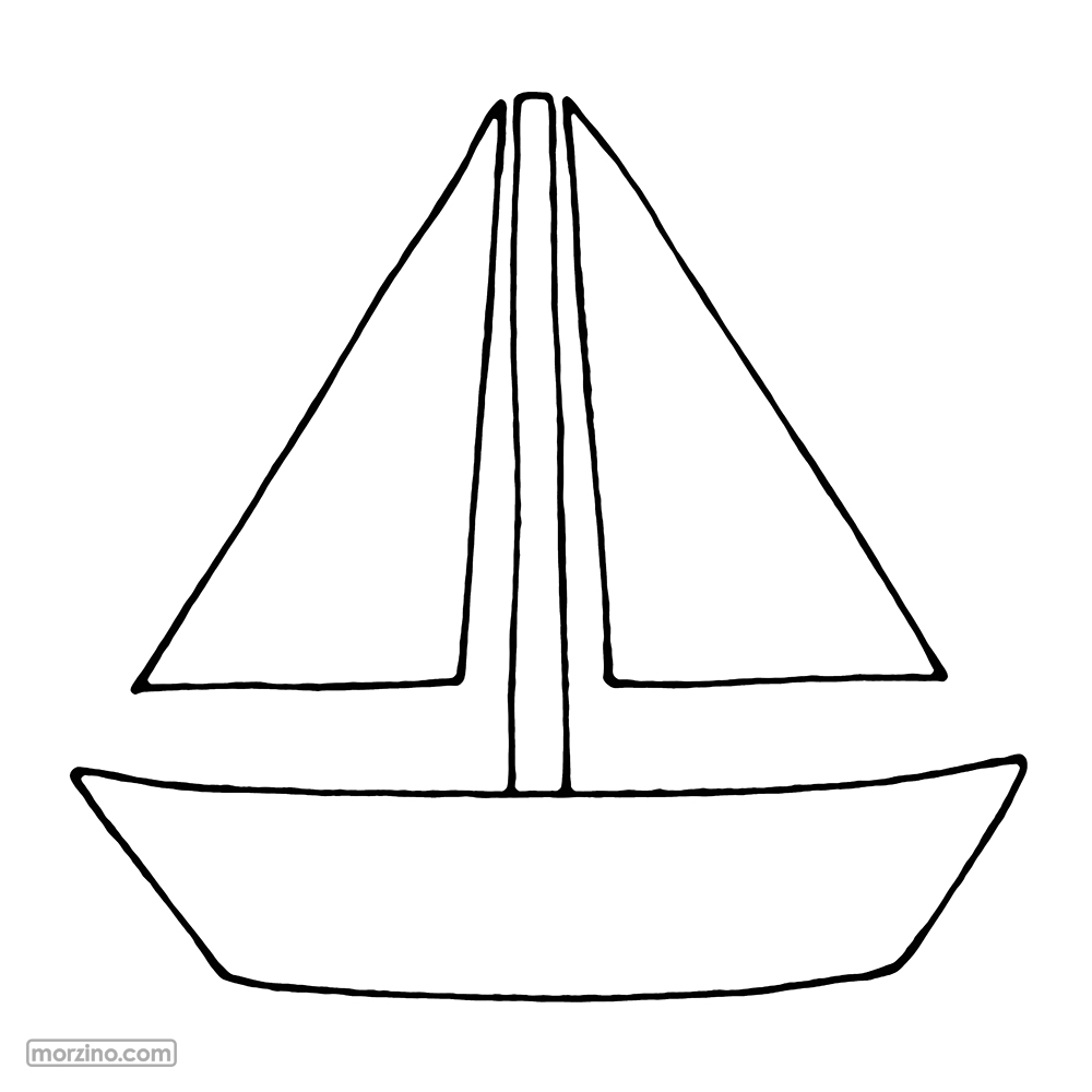 Ausmalbild: Mast