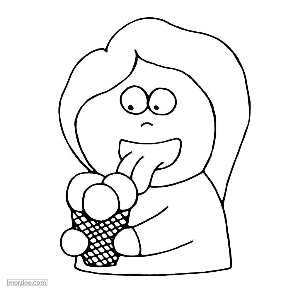 Ausmalbild: Eis