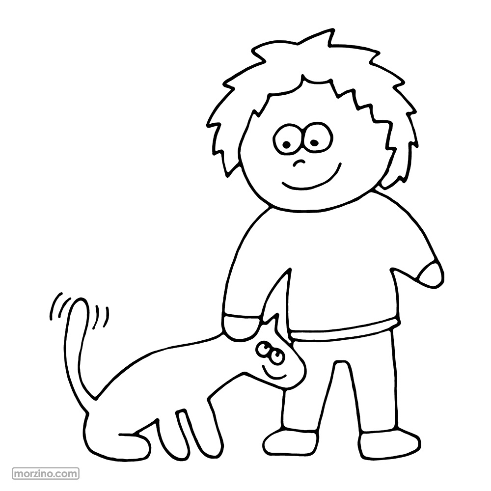 Ausmalbild: Hund
