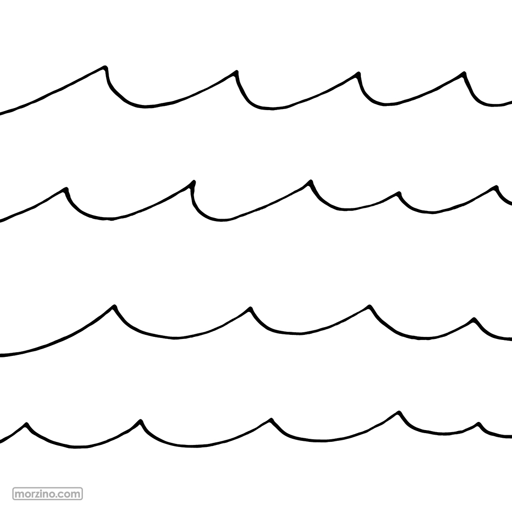 Ausmalbild: Wasser