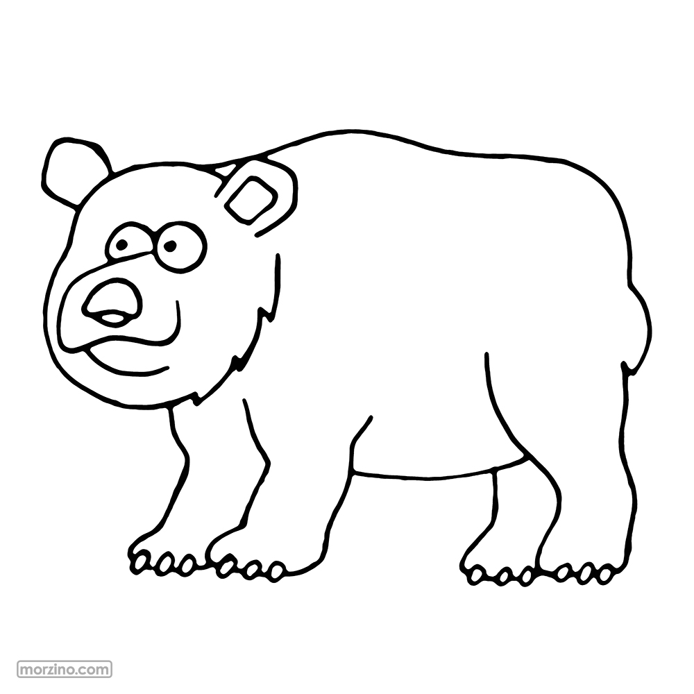 Ausmalbild: Bär