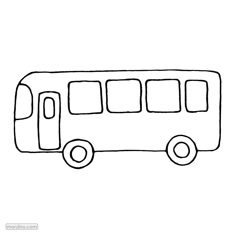 Ausmalbild: Bus