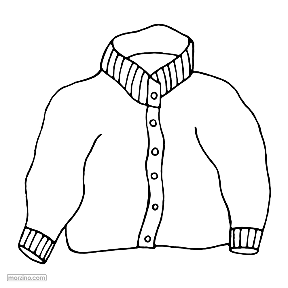 Ausmalbild: Jacke