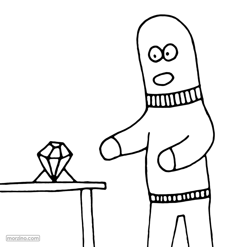 Ausmalbild: Dieb