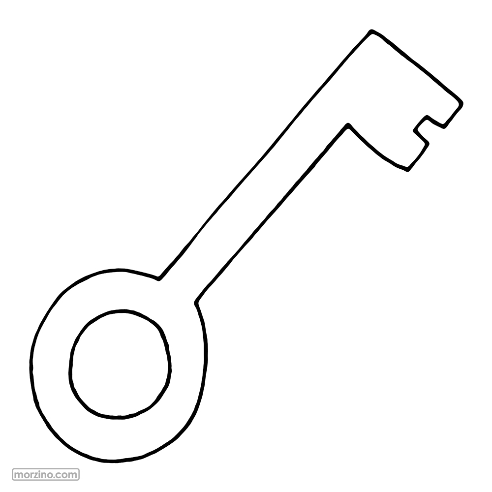 Ausmalbild: Schlüssel