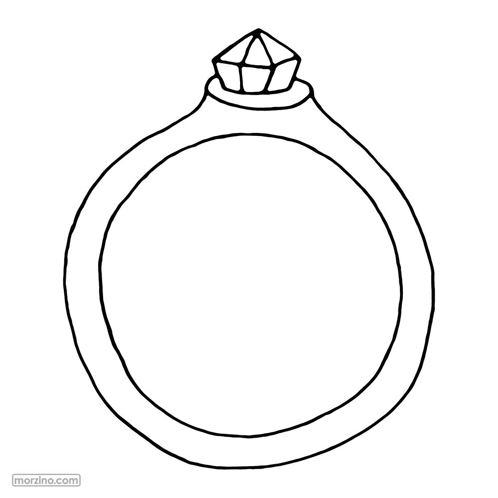 Ausmalbild: Ring