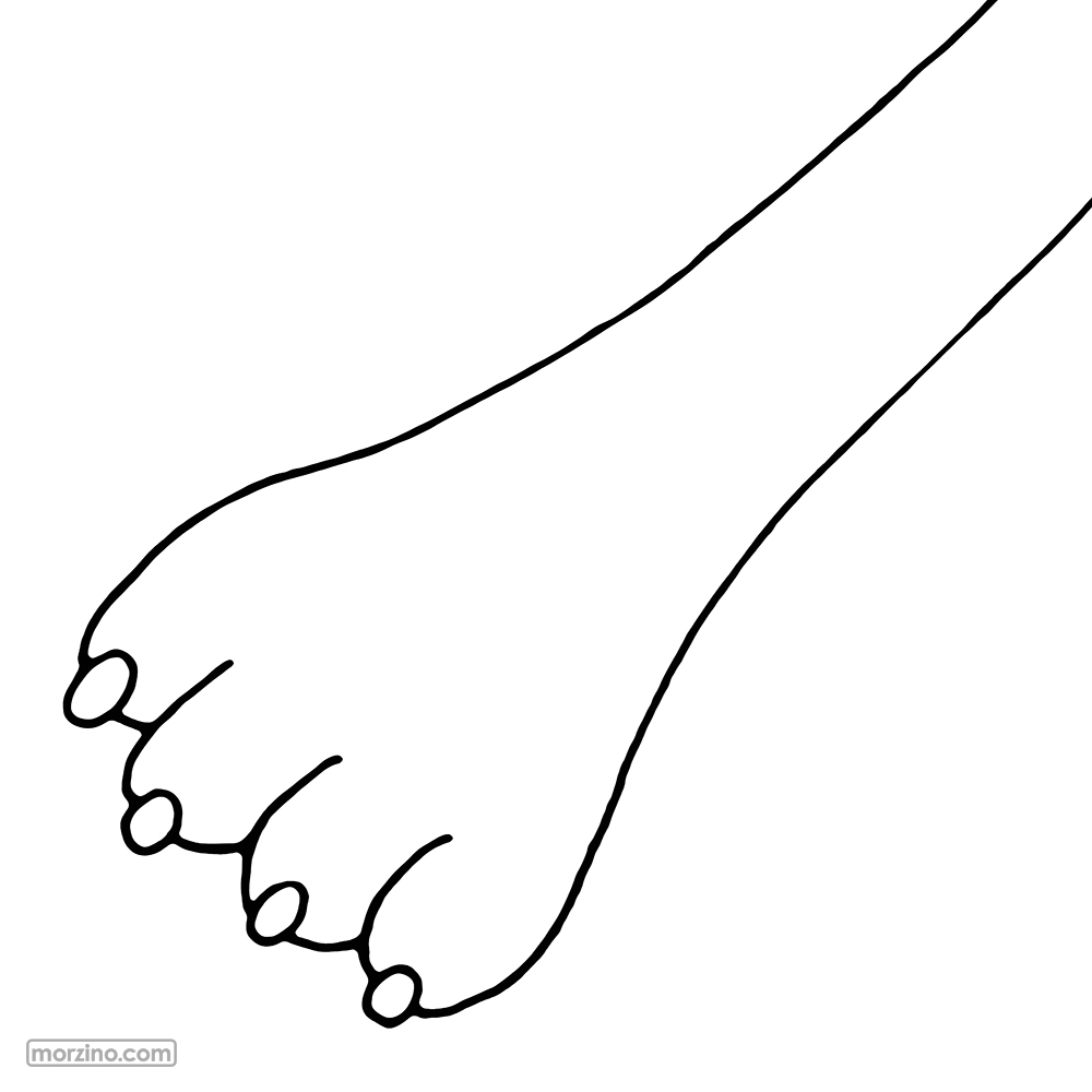 Ausmalbild: Pfote