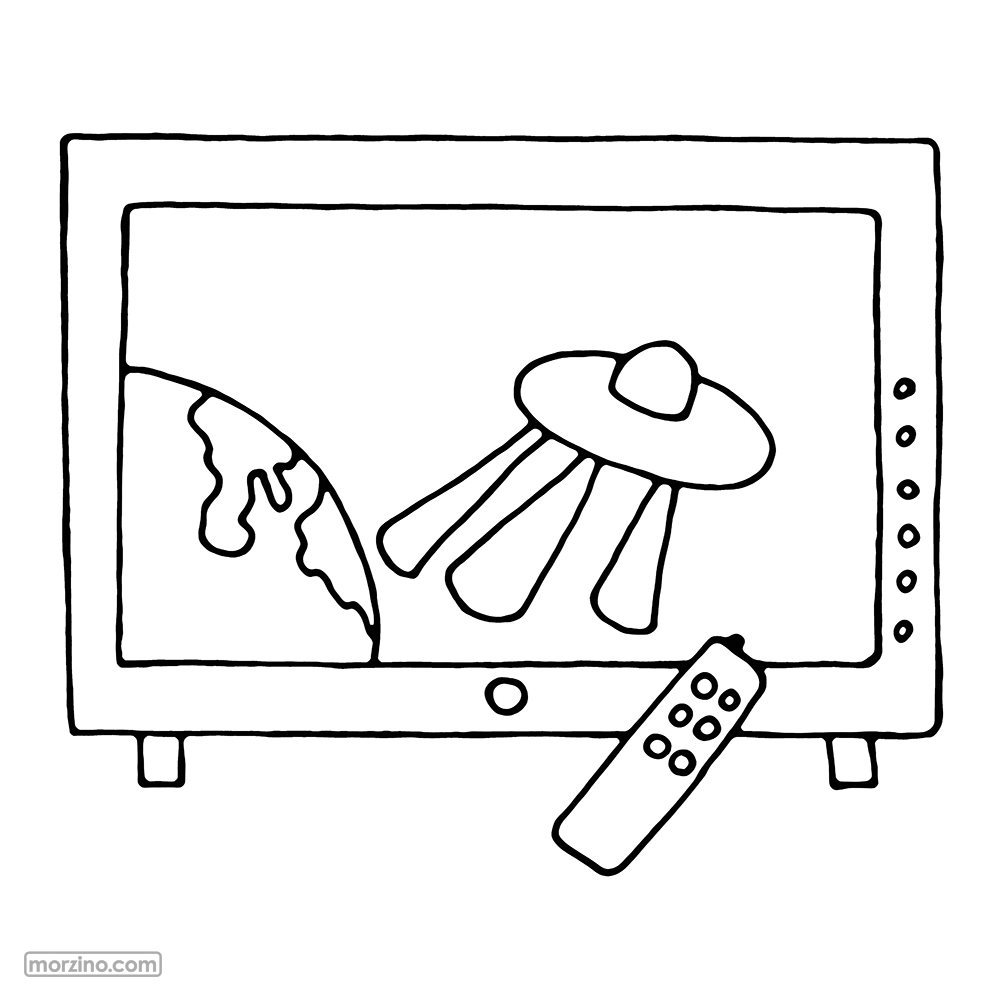 Ausmalbild: Fernbedienung