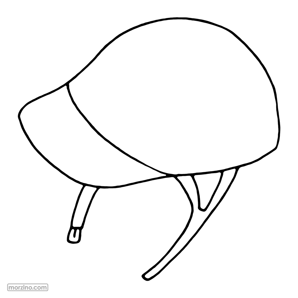 Ausmalbild: Helm