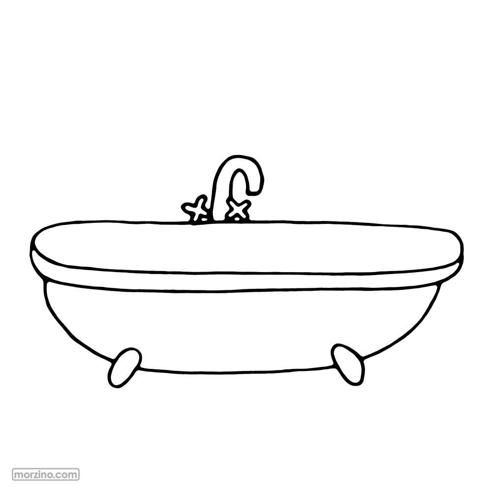 Ausmalbild: Wasserhahn