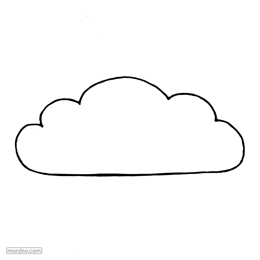 Ausmalbild: Wolke