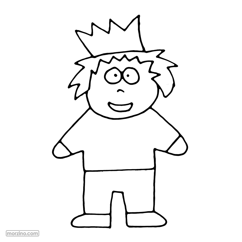 Ausmalbild: Prinz
