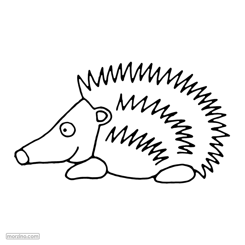 Ausmalbild: Stacheln