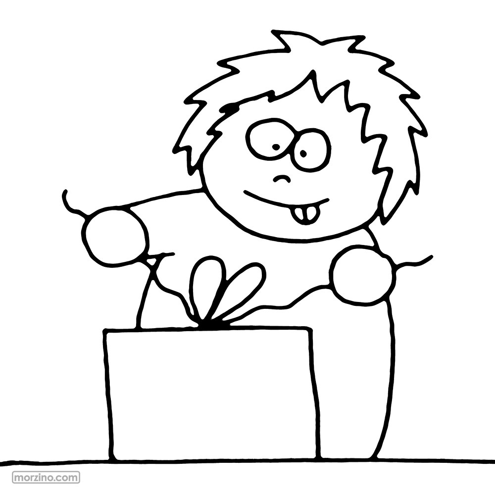 Ausmalbild: Paket