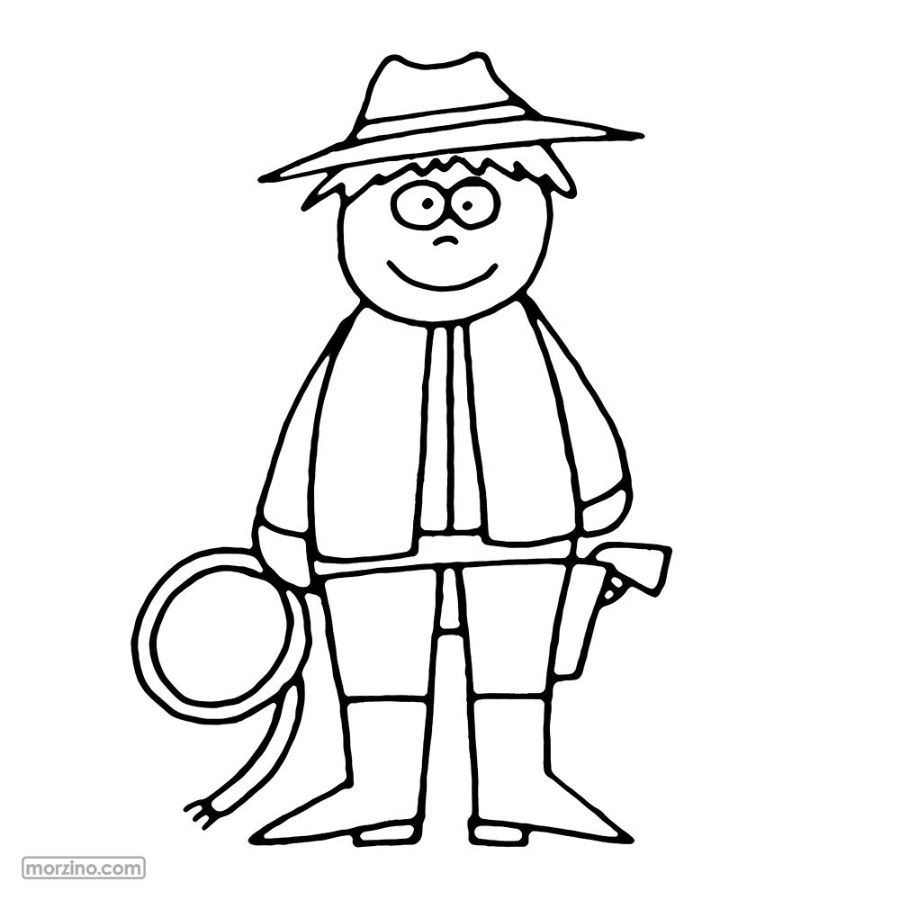 Ausmalbild: Lasso