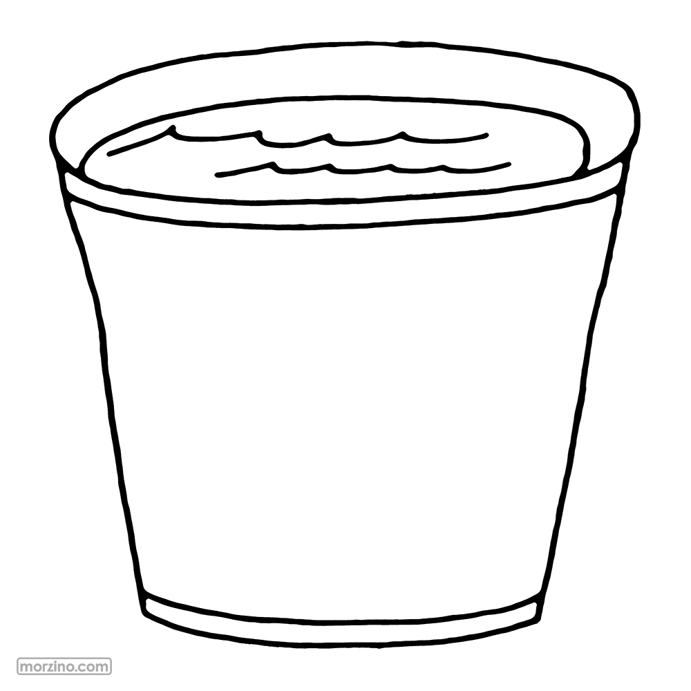 Ausmalbild: Wassereimer