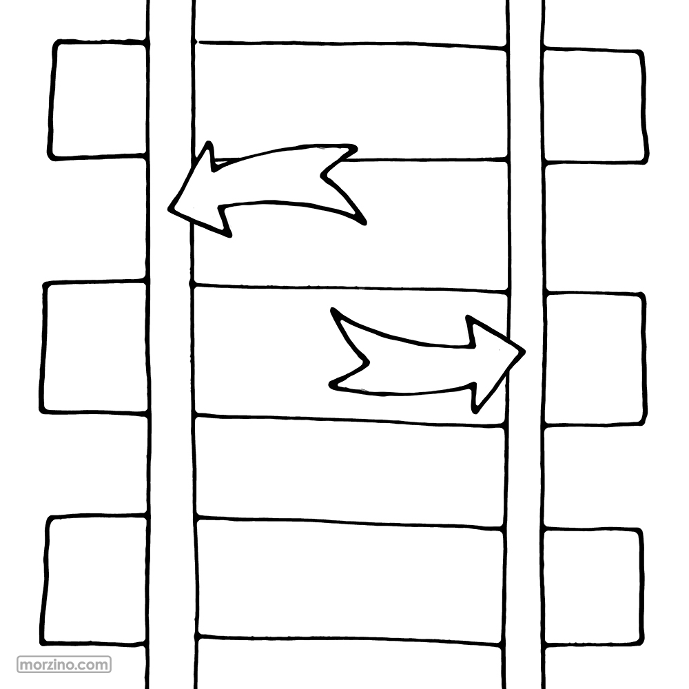 Bildwörterbuch: Schienen