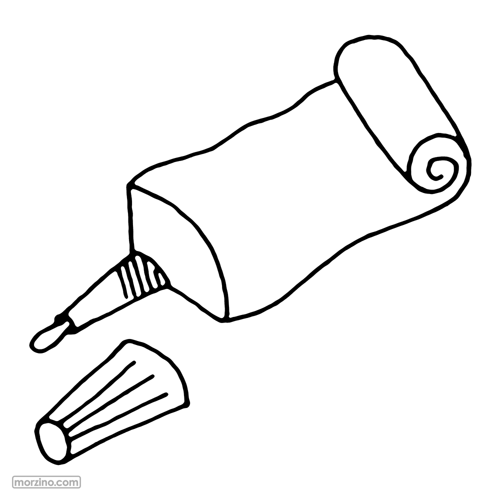 Ausmalbild: Kleber