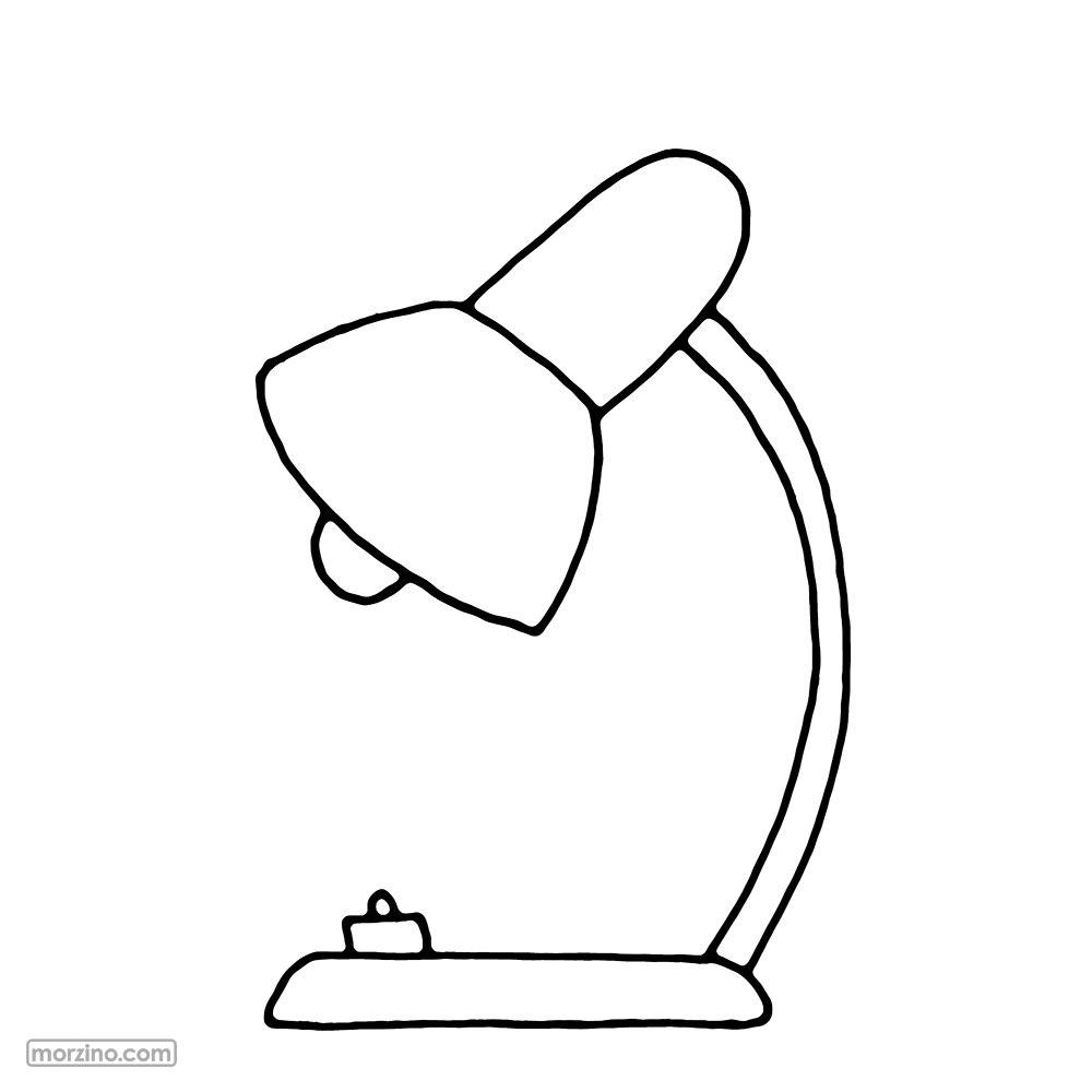 Ausmalbild: Lampe
