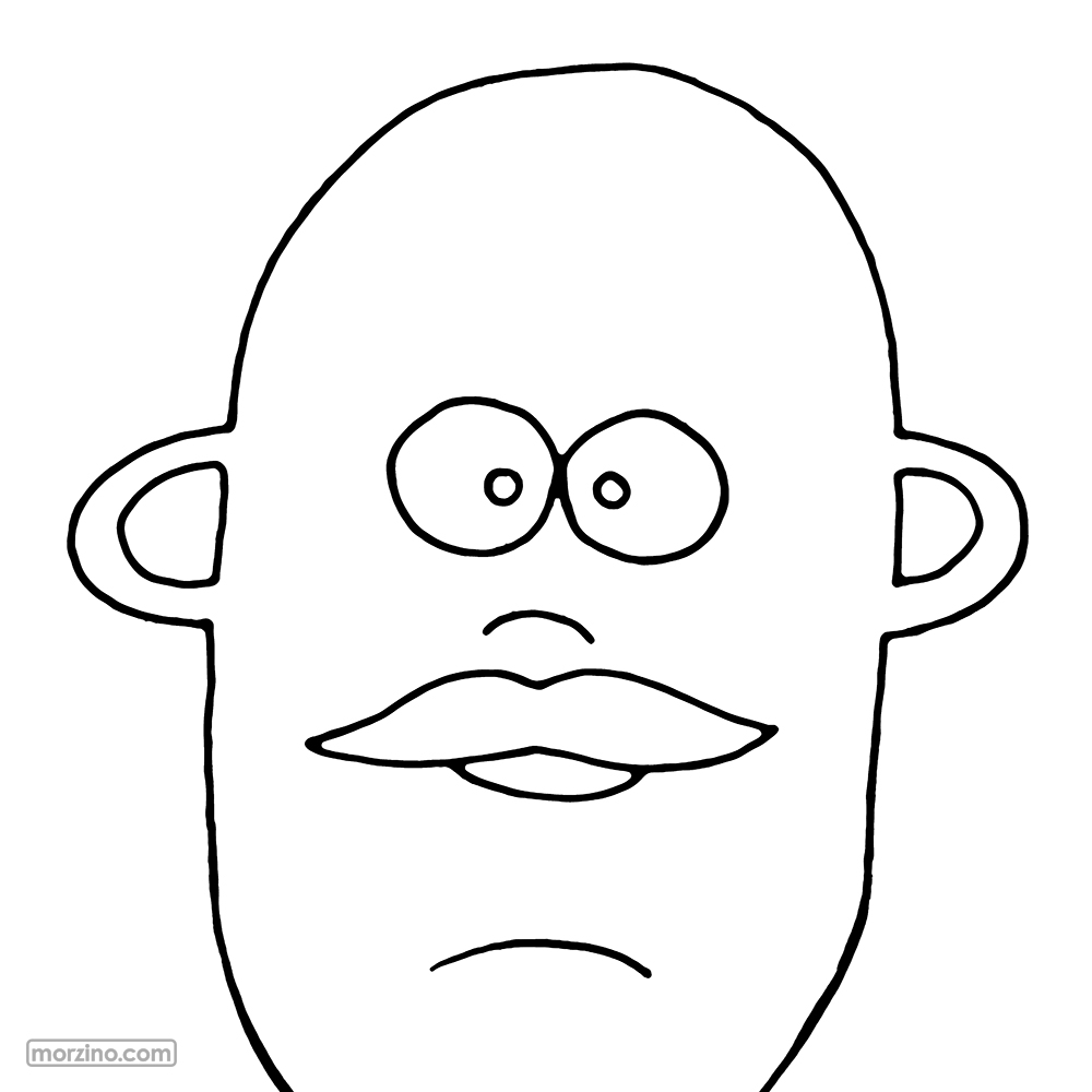 Ausmalbild: Mund