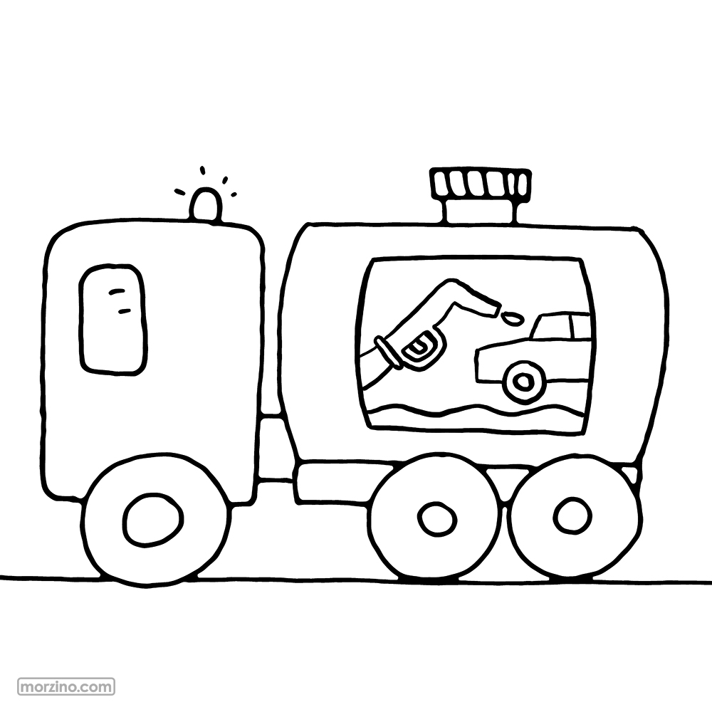 Bildwörterbuch: Öltankwagen